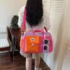 Bolsa de equipaje Dopamine Fashion para estudiante con compartimento independiente para zapatos, Bolsa deportiva de yoga para mujer, Bolso de mano ligero para viajes de corta distancia