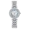 Relógio Feminino de Quartzo com Pulseira, Padrão Romano Moderno e Diamantes, Fabricante em Estoque
