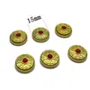 Accesorios para Tapa de Calabaza, Tapa Incrustada, Pieza de Mango, Accesorios de Calabaza Pequeña Giratorios, Tapa, Tapa de Flor de 15 mm, Otros