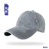 Boné de beisebol simples retrô em jeans para homens com circunferência de cabeça grande, boné macio de algodão lavado com aba de bico de pato, chapéu de sol esportivo para mulheres