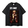 Camiseta Anime Estilo Japonês Harajuku Bidimensional Lavagem Pesada Estampada Solta Doce Legal Camiseta Masculina e Feminina Meia Manga Verão Transfronteiriça