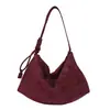 Bolso de Hombro Grande Estilo Perezoso Nuevo 2026 para Mujer, Gran Capacidad, Bolso Tote Simple Mate, Bolso Dumpling para Otoño