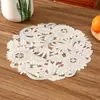 Amazon Mantel Romántico Francés con Forma de Flor Artificial de PVC, Mantel para Café con Aislamiento Térmico, Lujo Ligero de Alta Calidad, Aislamiento Térmico para Restaurante