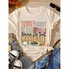 Camisa Casual de Algodón Puro para Mujer 2025, Cuello Redondo, Manga Corta, con Estampados Europeos, Americanos y del Sudeste Asiático, Talla Europea Transfronteriza