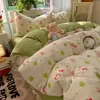 Promoção Quente Conjunto de Roupa de Cama Macia e Confortável de Quatro Peças Capa de Edredom Conjunto de Três Peças para Dormitório de Estudante Individual Casa