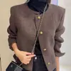 Moda de alta gama para mujer de Dongdaemun, Corea; chaqueta corta de estilo coreano maduro para mujer, nuevo modelo 2026, popular este año, estilo urbano para el día a día