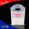 Sacola de loja de roupas Sacola plástica Bolsa pequena Bolsa de compras de joias Sacola de embalagem de presente Cosméticos Sacola de quatro dedos espessada