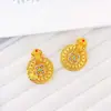 Accesorio Colgante Brújula Giratoria Ruyi Loto Hueco Imitación Oro Aleación de Cobre, Mismo Estilo que se Usa en Tiendas de Oro para Mujeres, con Color Esmalte y Diseño de Filigrana