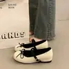 Zapatos Mary Jane estilo francés con lazo para mujer, nueva moda de otoño 2026, perfectos con vestidos, con tacón oculto, zapatillas de ballet