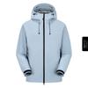 Chaqueta Sellada Térmicamente Personalizada para Deportes de Ocio al Aire Libre para Pareja Impermeable Transpirable con Capucha Ajustable con Cordón Chaqueta de Montañismo