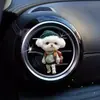 Clip Perfumador Creativo para Rejilla de Aire de Cachorro Acrílico Plano Lindo Oso de Peluche Decoración Interior de Coche Adorno de Fragancia