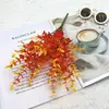 Popular de Outono Planta Verde Simulada Folha de Dinheiro Eucalipto Pequeno Lótus Flor de Chá Buquê Flor de Plástico Decoração de Casa ao Ar Livre