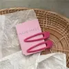 Presilha Colorida Oca Gota d'Água Franja Lateral Headwear Grampo Estilo Coreano Fofo Bico de Pato Acessórios de Cabelo para Mulheres