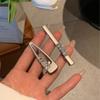 Pinza para el cabello Y2K Dopamina Estrella de cinco puntas Corazón Pedrería Pequeña Pinza para el cabello Metal Flequillo Clip lateral Ins Accesorio para el cabello de una palabra