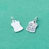 Plata S925 Dios de la Riqueza Orden Marca Fang Jiyan Dios de la Riqueza Accesorios Wen Play del Tíbet Colgante de Nube Trasera Bodhi Accesorios DIY para Pulsera