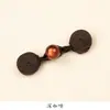Hengmeihe Botón de Placa Cheongsam Nuevo Chinoiserie Jade Botón de una Palabra Fragante Retro Dinastía Han Tejido a Mano Accesorios de Botones