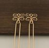 Vento antigo e vento duplo em linha reta hairpin headwear acessórios materiais acessórios DIY