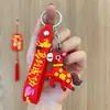 Llavero de Año Nuevo de Dibujos Animados Éxito Muñeca Linda para Bolso Colgante Pequeño Colgante Festivo del Festival de Primavera Regalo