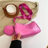 Bolsa Estilo Nuevo 2024 para Mujer Bolso de Hombro Cruzado de Moda Bolso Simple para Debajo del Brazo Color Sólido Bolso para Madre e Hijo Bolso Tipo Baguette Francés para Mujeres