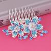 Pente de Noiva de Strass Novo da Coreia Joias Pente para Cabelo Coque com Laço Feminino Garfo de Cabelo Fabricante de Joias Atacado