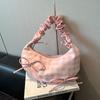 Bolsa Plissada de Nicho 2025 Nova de Verão Versátil Bolsa de Ombro de Axila Estilo Coreano Bolsa de Mão para o Dia a Dia Pequena Bolsa Tote Bolsa Feminina