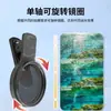 Filtro Polarizador Fotográfico para Teléfono Móvil de 67/52 mm con Clip para Eliminar Reflejos Filtro CPL HD Polarizador