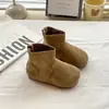 Botas de Cano Alto Birkenstock para Crianças 2026 Outono Novo Estilo Botas Individuais de Moda Britânica para Meninas Botas de Couro Versáteis para Crianças Pequenas Comércio Exterior