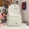 Versão Coreana Mochila Harajuku Grande Capacidade Impermeável Mochila Fashion Estilo Casual Campus Bolsa para Estudante do Ensino Médio Feminino