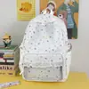 Mochila ita bag transparente de alta aparência estilo japonês com acabamento em renda e estampa de estrelas da moda, de grande capacidade para estudantes