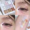 Paleta de sombras de ojos de nueve colores color té con leche color tierra FAMOTY mate suave asequible marca nicho para estudiantes perla otoño e invierno
