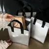 Bolsas Térmicas Plateadas para Llevar para Catering, Postres, Té de Leche, Bolsas de Empaque Desechables Comerciales de Tela No Tejida con Papel de Aluminio, en Stock, Engrosadas