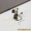 Furo de sucção para porta em liga de zinco sem furos, invisível, sucção magnética forte, porta de quarto, batente de porta antiderrapante exposto, batente de porta com sucção magnética