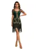 Vestido Gatsby Retro con Lentejuelas y Flecos S-4XL Vestido de Fiesta Años 20 Danza Fiesta Transfronteriza Ropa para Mujer