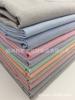 CVC tejido de camisa de doble hebra con rayas Oxford de artesanía completa poliéster algodón tejido rayado en stock