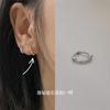 Pendientes Chapados de Plata 925 con Cierre de Rosca para Mujer, Diseño de Nicho, Clavos de Oreja de Gama Alta, Modernos para el Viaje al Trabajo