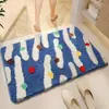Tapete Casual Ins de Imitação de Caxemira para Sala de Estar Fácil de Limpar Decorativo para Piso Tapete de Banheiro Absorvente de Água e Resistente a Manchas Tapete para Porta de Entrada
