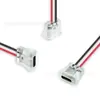 Conector hembra transparente Tipo-C con cable, enchufe de carga para electrodomésticos pequeños e iluminación LED de 2P, cable 24AWG