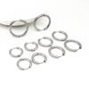 Estrela com bobina de aço inoxidável fivela de orelha redonda 2,5-3mm titânio aço fivela tipo personalidade coreana anel de orelha masculino