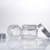 Nueva Botella de Crema Transparente 50g Botella de Crema Facial Botella de Vidrio Engrosado para Crema de Ojos Botella de Muestra Portátil para Viaje Botella Vacía