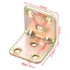 Ángulo de hierro en L de ángulo grande de color engrosado código 90 grados conector fijo de armario de gabinete de ángulo recto refuerzo de muebles ángulo de hierro