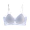 Verano Ultrafino Tirantes Espagueti Sin Costuras Pecho Pequeño Push-Up para Mujer Sin Aros para Controlar los Senos Secundarios y Hermoso Brasier Estilo Chaleco