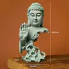 Escritorio de estilo chino, Buda Wei del Norte, estatua de Buda, micropaisaje de Buda, pecera, paisajismo, rocalla, adornos de escritorio, té, mascota, fragancia, decoración de camino
