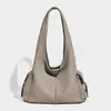 Bolso Grande de Piel Suave Casual 2026 Nueva Moda Versátil Elegante Bolso de Hombro Bolso Tote Bolso Retro de Moda