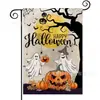 La Bandera de Jardín de Halloween Más Popular de Amazon con Estampado de Cuervo y Gato en Material de Lino Decoración de Jardín de Halloween