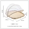 Cesta de bambú tejida para frutas y verduras de Vietnam, cesta de bambú con mosquitero, cesta de bambú para secar, cesta de granja para aventar, cesta tejida para el hogar para bollos al vapor