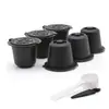ICafilas Máquina de café de cápsulas Nespresso cápsulas de café rojas reutilizables 6 tazas de cápsulas