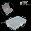 Caja Rectangular de Plástico Transparente Caja para Tapones para los Oídos Goma para el Cabello Pasador Caja de Empaque para Accesorios del Cabello Collar Caja Pequeña de Almacenamiento Almacenamiento para Tarjetas Pequeñas