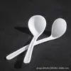 Cuchara de plástico para condimentos cuchara de prueba polvo de sanqi 3g cuchara cuchara para aceite de chile cuchara para leche en polvo para bar de snacks restaurante