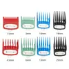 Accesorios para Cortapelos de Hombre Resuxi Set Colorido de 8 Piezas Peine Límite para Cabeza de Aceite Cortapelos Eléctrico con Placa Metálica Diseño Silencioso