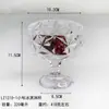 Lizun copo pequeno taça de sorvete copo de vidro transparente copo para smoothie salada de sorvete hóquei no gelo copo de sobremesa tigela de sorvete